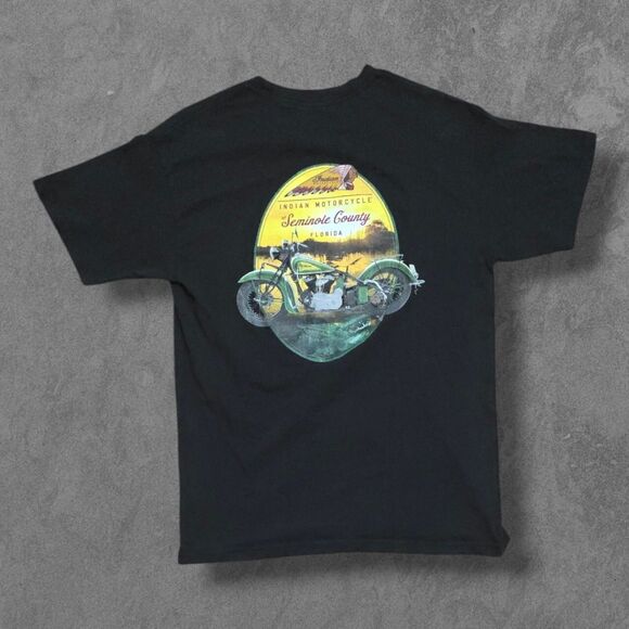 Indian Motorcycles Seminole Florida Alligator Women's Med Shirt - Picture 1 of 6
